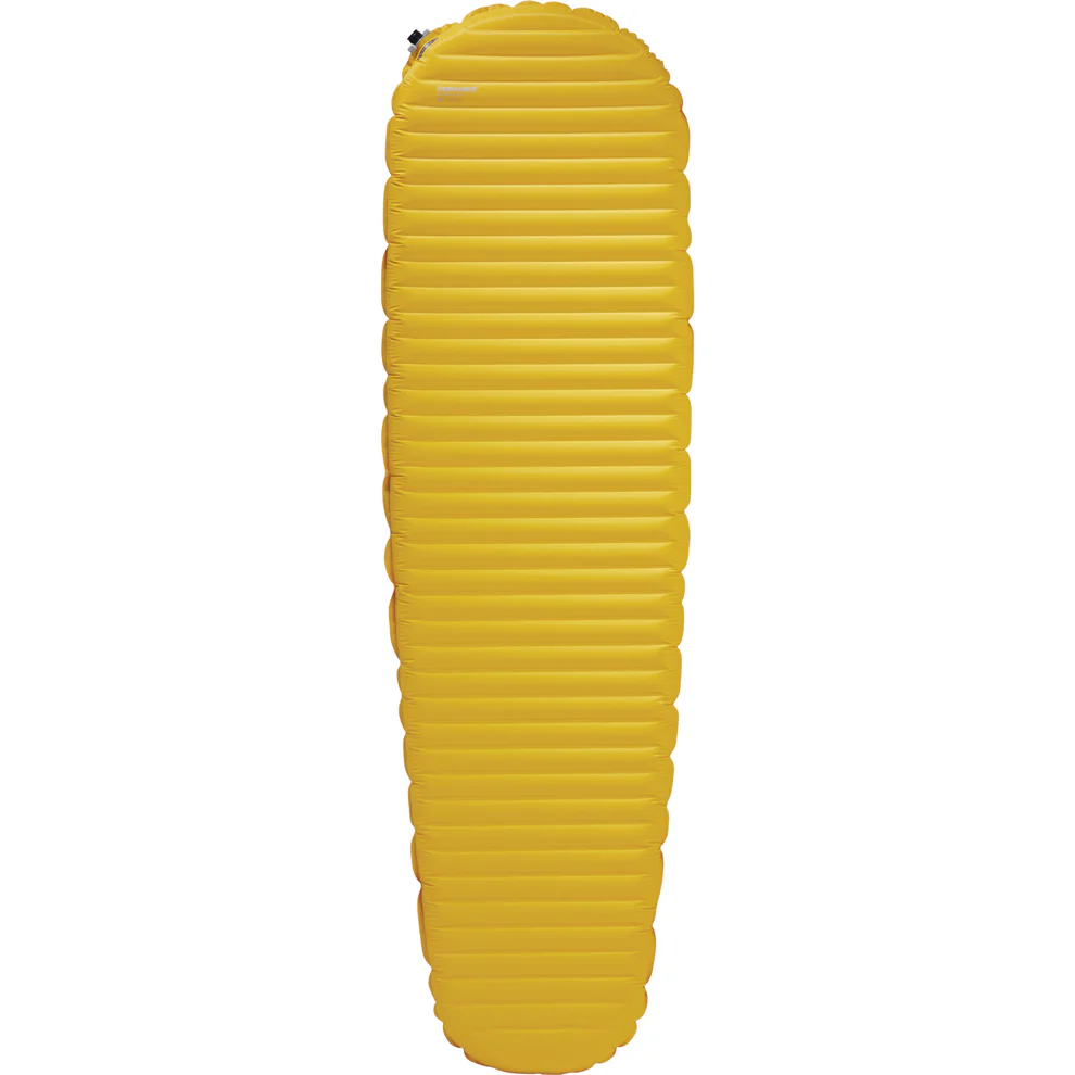 a yellow sleeping pad